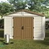 Abri De Jardin En PVC WoodStyle Premium 10,56m² Duramax -Boutique De Jardin abri de jardin en pvc woodstyle premium 1056m duramax
