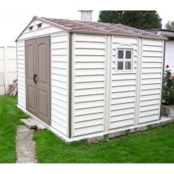 Abri De Jardin En PVC WoodStyle Premium 7,68m² Duramax -Boutique De Jardin abri de jardin en pvc woodstyle premium 768m duramax 5