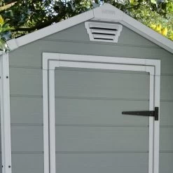 Abri De Jardin En Résine 2,5m² Premium 46 S Gris Clair + Plancher - Keter -Boutique De Jardin abri de jardin en resine 25m premium 46 s gris clair plancher keter 4