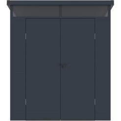 Abri De Jardin En Résine 3,24m² Anthracite Toit Monopente Skylight + Plancher - Jobu -Boutique De Jardin abri de jardin en resine 324m anthracite toit monopente skylight plancher jobu 3