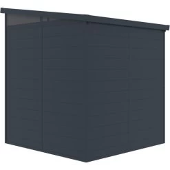 Abri De Jardin En Résine 3,24m² Anthracite Toit Monopente Skylight + Plancher - Jobu -Boutique De Jardin abri de jardin en resine 324m anthracite toit monopente skylight plancher jobu 4