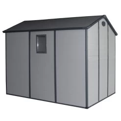 Abri De Jardin En Résine Gris 5,32m² + Kit De Fondation - JOBU -Boutique De Jardin abri de jardin en resine gris 532m kit de fondation jobu 5