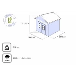 Abri De Jardin En Résine Gris Clair 4,4m² Premium 86 DPF + Plancher Keter 10 Abri De Jardin En Résine Gris Clair 4,4m² Premium 86 DPF + Plancher Keter -Boutique De Jardin abri de jardin en resine gris clair 44m premium 86 dpf plancher keter 2