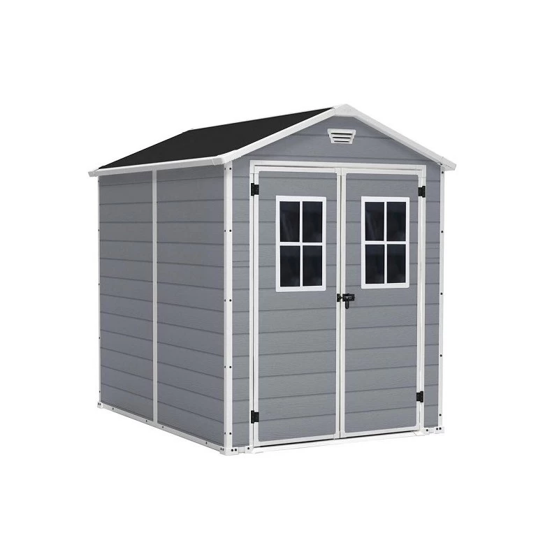 Abri De Jardin En Résine Gris Clair 4,4m² Premium 86 DPF + Plancher Keter 3 Abri De Jardin En Résine Gris Clair 4,4m² Premium 86 DPF + Plancher Keter