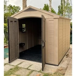 Abri De Jardin En Résine Sydney 8,5m² + Plancher Keter -Boutique De Jardin abri de jardin en resine sydney 808m plancher keter 2