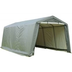 Abri De Jardin En Toile Renforcée Verte Toit 2 Pentes 18,60m² HABRITA -Boutique De Jardin abri de jardin en toile renforcee verte toit 2 pentes 1860m habrita 5