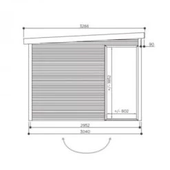 Abri De Jardin Faro 12,25m² En Bois Massif 28mm Avec Double Porte Vitrée - SOLID 8 Abri De Jardin Faro 12,25m² En Bois Massif 28mm Avec Double Porte Vitrée - SOLID -Boutique De Jardin abri de jardin faro 1225m en bois massif 28mm avec double porte vitree solid 2