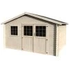 Abri De Jardin Frévent 14,10m² En Bois Massif 28mm Avec Double Porte Et Fenêtre – Décor Et Jardin -Boutique De Jardin abri de jardin frevent 1410m en bois massif 28mm avec double porte et fenetre decor et jardin