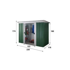 Abri De Jardin Métal 2,84m² + Kit D'ancrage Inclus - YARDMASTER 10 Abri De Jardin Métal 2,84m² + Kit D'ancrage Inclus - YARDMASTER -Boutique De Jardin abri de jardin metal 284m kit d ancrage inclus yardmaster 2