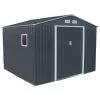 Abri De Jardin Métal 7,06m² PLUS Anthracite + Kit D'ancrage X-METAL