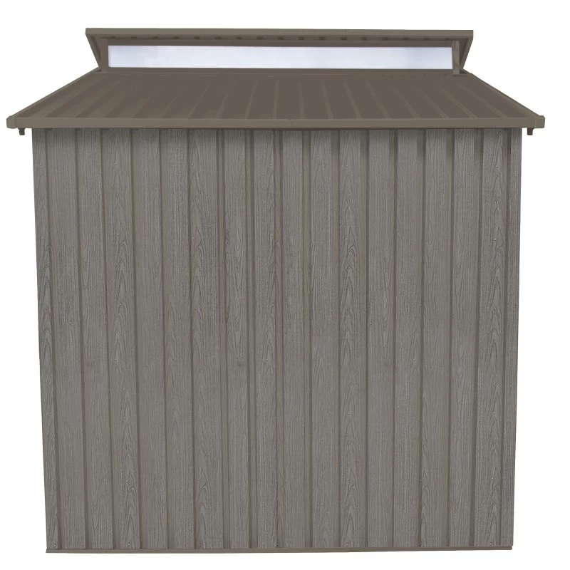 Abri De Jardin Métal Avec Puit De Lumière 5,44m² Imitation Bois Vieilli 7 Abri De Jardin Métal Avec Puit De Lumière 5,44m² Imitation Bois Vieilli – Image 5