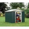 Abri De Jardin Métal Vert 8,48m² + Kit D'ancrage Inclus - YARDMASTER -Boutique De Jardin abri de jardin metal vert 848m kit d ancrage inclus yardmaster