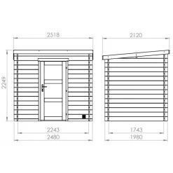 Abri De Jardin Moderne En Bois Traité Autoclave 3,9m² - Madriers 28mm - Nicia - Forest Style -Boutique De Jardin abri de jardin moderne en bois traite autoclave 39m madriers 28mm nicia forest style 3
