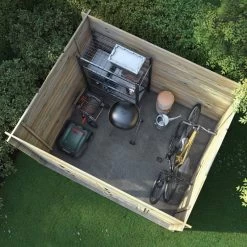 Abri De Jardin Moderne En Bois Traité Autoclave 6,1m² - Madriers 28mm - Nicia - Forest Style -Boutique De Jardin abri de jardin moderne en bois traite autoclave 61m madriers 28mm nicia forest style 2