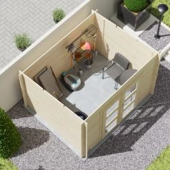 Abri De Jardin Monopente En Bois Massif 7,4m² AMAZONIE – Madriers 28mm – Forest Style -Boutique De Jardin abri de jardin monopente en bois massif 74m amazonie madriers 28mm forest style 3