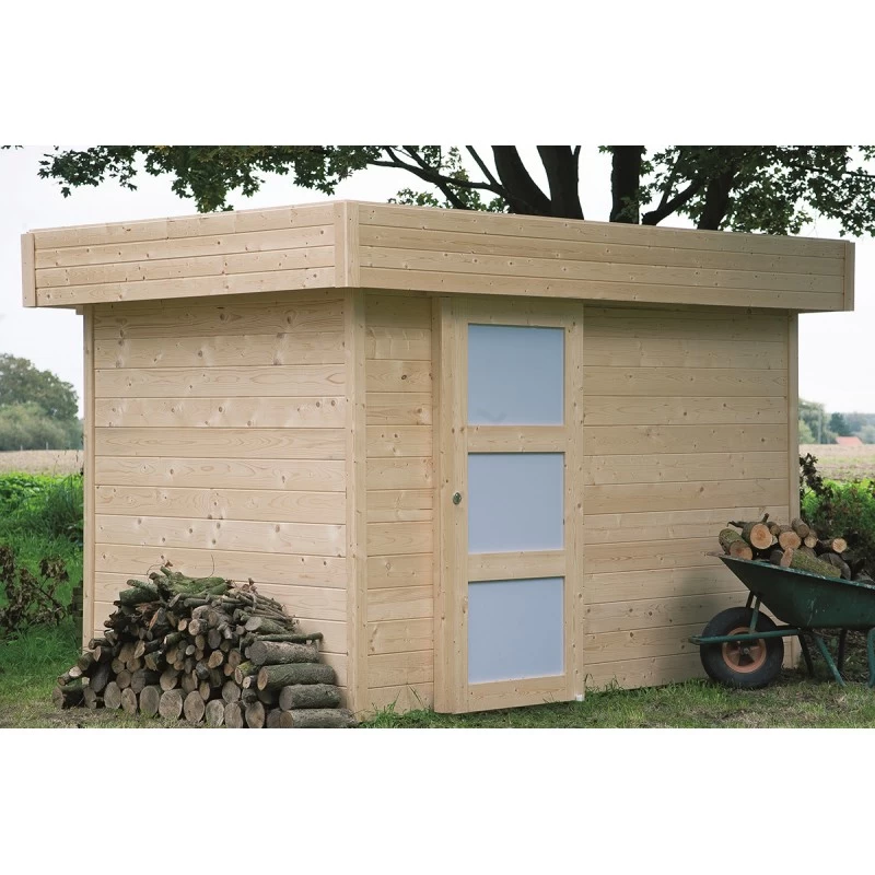 Abri De Jardin Oslo 6,05m² En Bois Massif 28mm Avec Porte Moderne - SOLID 3 Abri De Jardin Oslo 6,05m² En Bois Massif 28mm Avec Porte Moderne - SOLID
