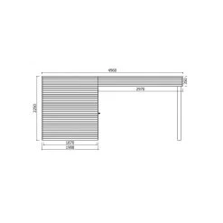 Abri De Jardin Potenza 11,65m² En Bois Traité Autoclave 19mm Avec Terrasse Couverte - SOLID -Boutique De Jardin abri de jardin potenza 1165m en bois traite autoclave 19mm avec terrasse couverte solid 2