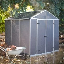 Abri De Jardin RUBICON 5,4m² En Aluminium Et Polycarbonate - Canopia By Palram -Boutique De Jardin abri de jardin rubicon 237x229cm en aluminium et polycarbonate canopia by palram 5