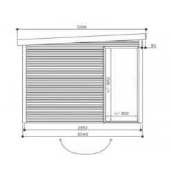 Abri De Jardin Seda 9,22m² En Bois Massif 28mm Avec Double Porte Vitrée - SOLID -Boutique De Jardin abri de jardin seda 922m en bois massif 28mm avec double porte vitree solid 3