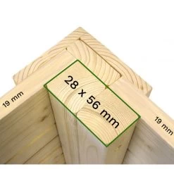 Abri De Jardin Skur 1 2,19m² + Plancher Traité Peint Gris Baltic -Boutique De Jardin abri de jardin skur 1 219m plancher traite peint gris baltic 5