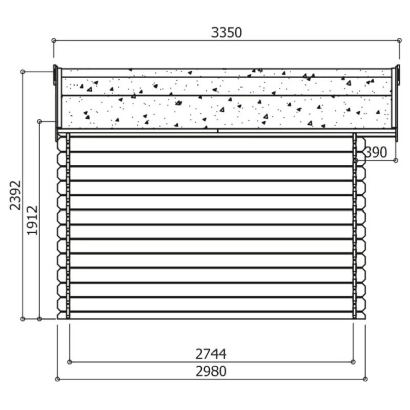 Abri De Jardin Sologne 8,88m² En Bois Massif 28mm Autoclave - SOLID 5 Abri De Jardin Sologne 8,88m² En Bois Massif 28mm Autoclave - SOLID – Image 3