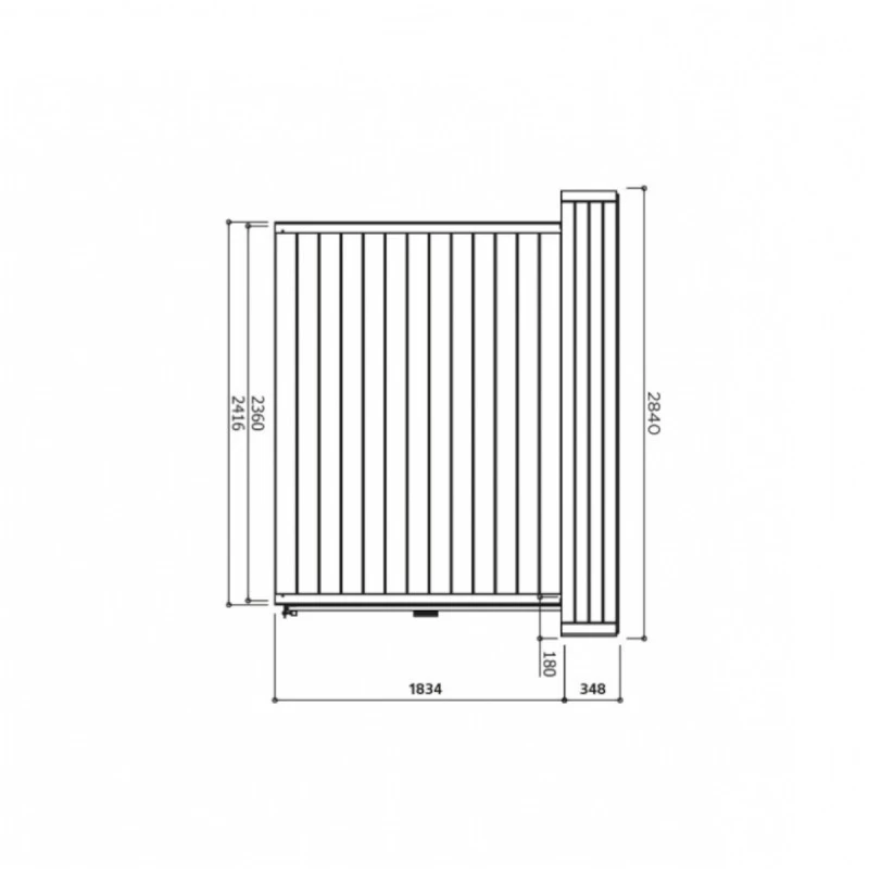 Abri De Jardin Stockholm 11,42m² En Bois Traité Autoclave 28mm Avec Double Porte - SOLID 4 Abri De Jardin Stockholm 11,42m² En Bois Traité Autoclave 28mm Avec Double Porte - SOLID – Image 2
