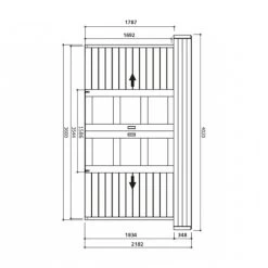 Abri De Jardin Stockholm 11,42m² En Bois Traité Autoclave 28mm Avec Double Porte - SOLID 7 Abri De Jardin Stockholm 11,42m² En Bois Traité Autoclave 28mm Avec Double Porte - SOLID -Boutique De Jardin abri de jardin stockholm 1142m en bois traite autoclave 28mm avec double porte solid 2