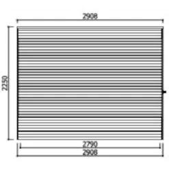Abri De Jardin Tarento 17,04m² En Bois Traité Autoclave 19mm Avec Terrasse Couverte - SOLID -Boutique De Jardin abri de jardin tarento 1704m en bois traite autoclave 19mm avec terrasse couverte solid 2