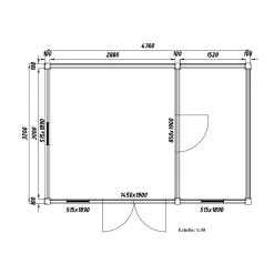 Abri En Bois 15m² Isolation Parois 100mm Traité Marron Gardy Shelter -Boutique De Jardin abri en bois 15m isolation parois 100mm traite marron gardy shelter 3