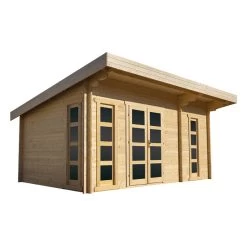 Abri En Bois Massif 19,25m² Cloisonné MODERNE 40mm Gardy Shelter 10 Abri En Bois Massif 19,25m² Cloisonné MODERNE 40mm Gardy Shelter -Boutique De Jardin abri en bois massif 1925m cloisonne moderne 40mm gardy shelter 2