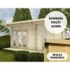 Abri En Bois Massif 19m² Avec Isolation Madriers 100mm Gardy Shelter -Boutique De Jardin abri en bois massif 19m avec isolation madriers 100mm gardy shelter