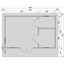 Abri En Bois Massif 19m² Avec Isolation Madriers 100mm Gardy Shelter -Boutique De Jardin abri en bois massif 19m avec isolation madriers 100mm gardy shelter 2
