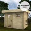 Abri En Bois Massif 7,5m² MODERNE - Madriers 40mm Gardy Shelter -Boutique De Jardin abri en bois massif 75m moderne madriers 40mm gardy shelter