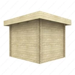Abri En Bois Massif 7,5m² MODERNE - Madriers 40mm Gardy Shelter -Boutique De Jardin abri en bois massif 75m moderne madriers 40mm gardy shelter 5