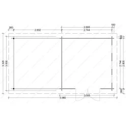 Abri En Bois Massif 9m² MODERNE + Terrasse 7m² Gardy Shelter 9 Abri En Bois Massif 9m² MODERNE + Terrasse 7m² Gardy Shelter -Boutique De Jardin abri en bois massif 9m moderne terrasse 7m gardy shelter 1