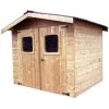 Abri En Bois Thermo Traité Thiers 7,81m² Et Toiture Onduline HABRITA -Boutique De Jardin abri en bois thermo traite thiers 781m et toiture onduline habrita