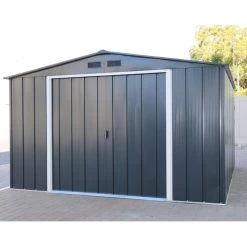 Abri En Métal Parois Hautes Anthracite Colussus 11,69m² DURAMAX + Kit Ancrage 10 Abri En Métal Parois Hautes Anthracite Colussus 11,69m² DURAMAX + Kit Ancrage -Boutique De Jardin abri en metal parois hautes anthracite colussus 1169m duramax kit ancrage 2