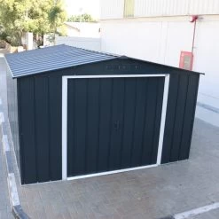Abri En Métal Parois Hautes Anthracite Colussus 11,69m² DURAMAX + Kit Ancrage 11 Abri En Métal Parois Hautes Anthracite Colussus 11,69m² DURAMAX + Kit Ancrage -Boutique De Jardin abri en metal parois hautes anthracite colussus 1169m duramax kit ancrage 3