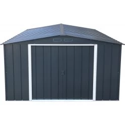 Abri En Métal Parois Hautes Anthracite Colussus 9,74m² DURAMAX + Kit Ancrage -Boutique De Jardin abri en metal parois hautes anthracite colussus 972m duramax kit ancrage 5