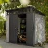 Abri En Résine Brossée Monopente Brossium 4,7m² + Plancher Keter -Boutique De Jardin abri en resine brossee monopente brossium 47m plancher keter