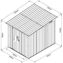 Abri Pour 3 Vélos En Métal Anthracite 3,32m² + Kit D'ancrage X-METAL -Boutique De Jardin abri pour 3 velos en metal anthracite 332m kit d ancrage x metal 3
