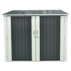 Abri Pour 3 Vélos En Métal Anthracite 3,32m² + Kit D'ancrage X-METAL -Boutique De Jardin abri pour 3 velos en metal anthracite 332m kit d ancrage x metal 5