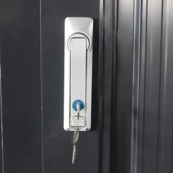 Abri Pour 4 Vélos En Acier Galvanisé Gris Avec Rails De Rangement 4,02m² - Chalet Et Jardin -Boutique De Jardin abri pour 4 velos en acier galvanise gris avec rails de rangement 402m chalet et jardin 3