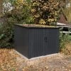 Abri Pour 4 Vélos En Métal Anthracite 4,2m² + Kit D'ancrage X-METAL -Boutique De Jardin abri pour 4 velos en metal anthracite 42m kit d ancrage x metal