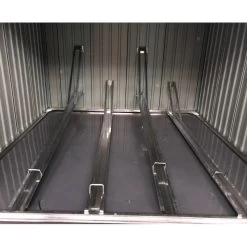 Abri Pour 4 Vélos En Métal Anthracite 4,2m² + Kit D'ancrage X-METAL -Boutique De Jardin abri pour 4 velos en metal anthracite 42m kit d ancrage x metal 3