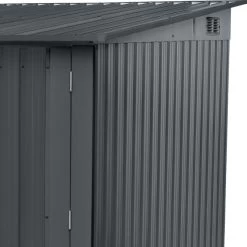 Abri Pour 4 Vélos En Métal Anthracite 4,2m² + Kit D'ancrage X-METAL -Boutique De Jardin abri pour 4 velos en metal anthracite 42m kit d ancrage x metal 5