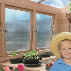 Abri Serre En Bois Massif 28mm - 8,91m² Toit Gradin SOLID -Boutique De Jardin abri serre en bois massif 28mm 921m toit gradin solid 5