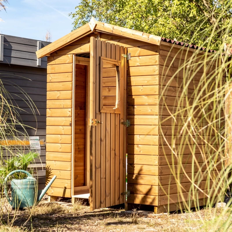 Abri Therma 3,24m² En Bois Thermo Traité Avec Plancher - HABRITA 6 Abri Therma 3,24m² En Bois Thermo Traité Avec Plancher - HABRITA – Image 4