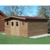 Abri Thermabri 15,14m² En Bois Thermo Traité Toiture Onduline HABRITA -Boutique De Jardin abri thermabri 1514m en bois thermo traite toiture onduline habrita