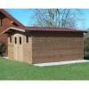 Abri Thermabri 23,82m² En Bois Thermo Traité Toiture Onduline HABRITA -Boutique De Jardin abri thermabri 2382m en bois thermo traite toiture onduline habrita